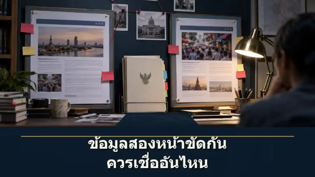 ข้อมูลสองหน้าในเว็บเดียวกันขัดกัน ควรเชื่ออันไหน