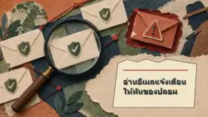 อ่านอีเมลแจ้งเตือนอย่างไรไม่ให้พลาดของปลอม