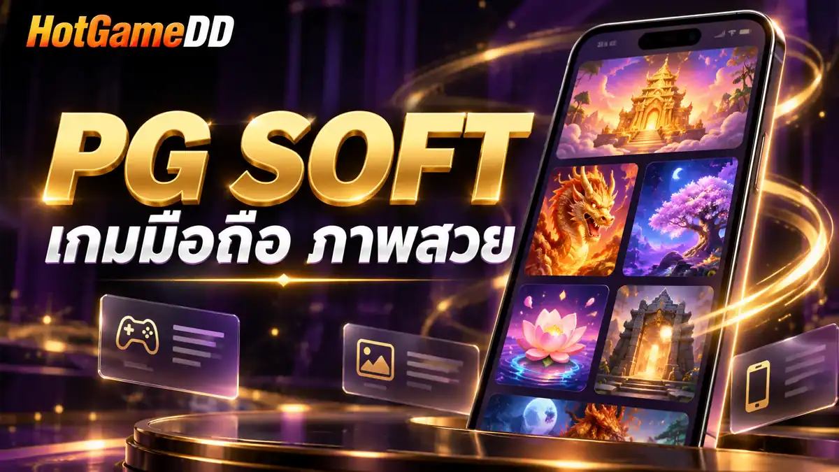 PG SOFT เกมมือถือและธีมภาพหลากหลาย HotGameDD