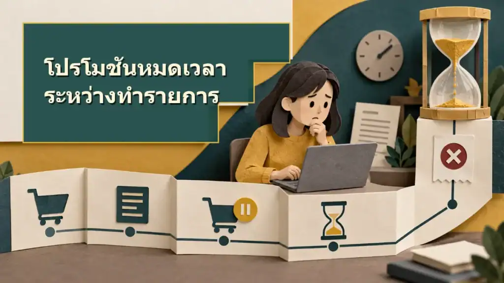 เมื่อโปรโมชันหมดเวลาระหว่างทำรายการ ควรทำอย่างไร